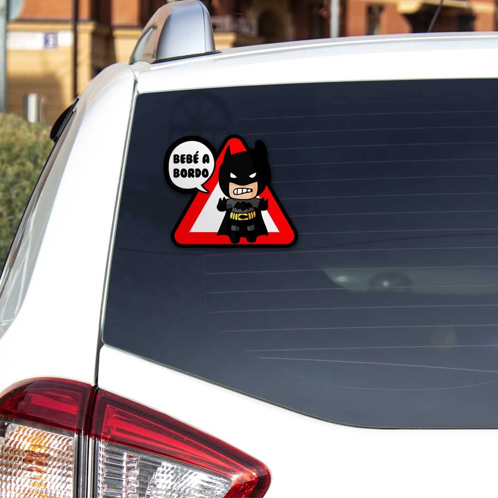 Bebe A Bordo Pegatina 'Bebé A Bordo' Batman DC Comics Vinilo