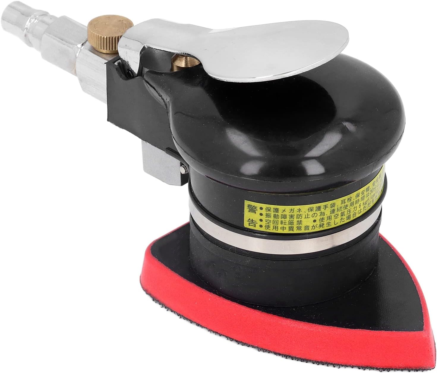 Tyenaza Random Orbital Sander, Air Sander Triangle Pneumatic Grinder Mini Handheld Polisher 12000rpm for Wood Metal