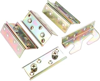 ULTECHNOVO 4 Pcs Bed Rail Bracket Heavy Duty Rust Proof Frame Bracket for Connecting to Wood headboards and Foot-Boards