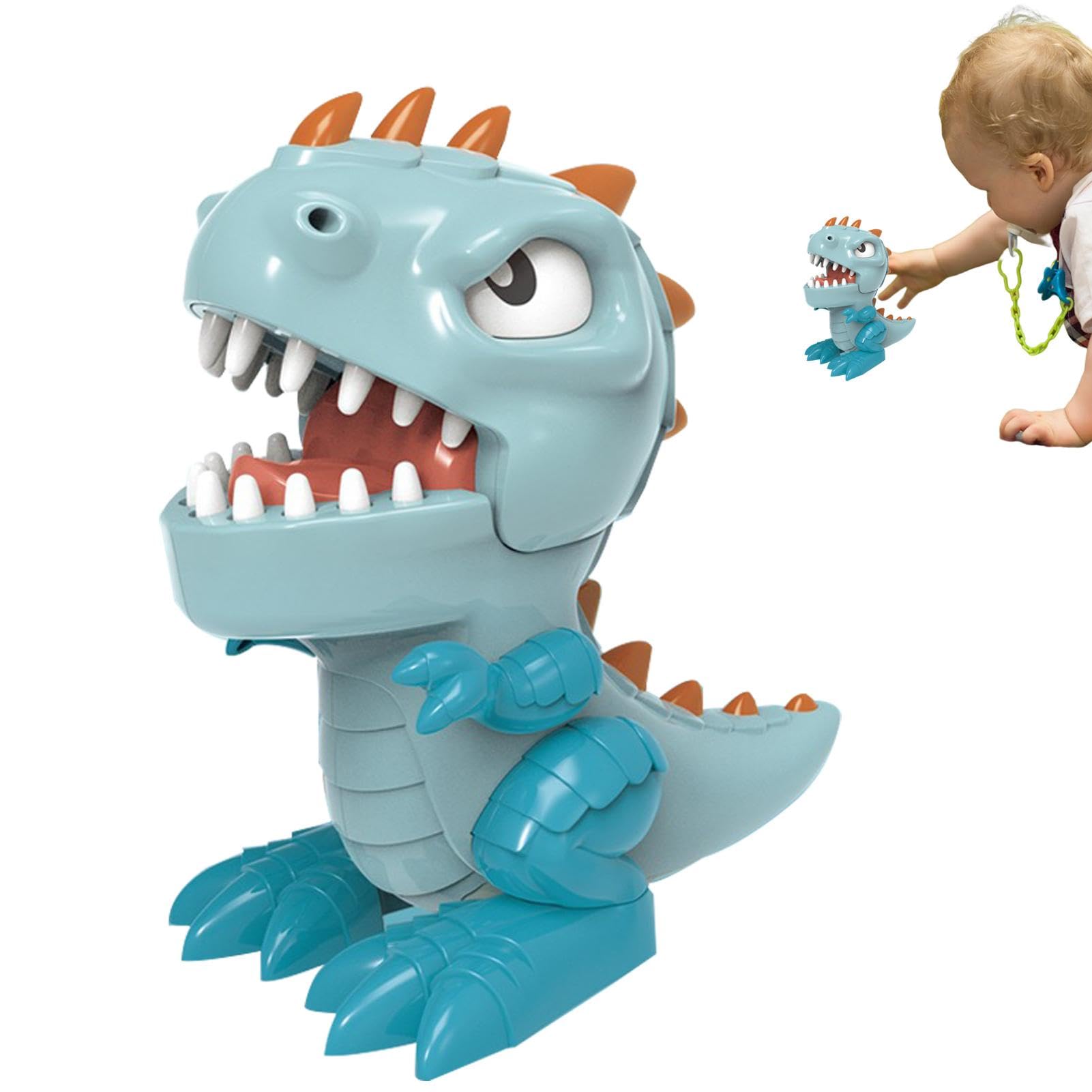 YRTUOP Juegos de Dientes de Dinosaurio,Juego de Dinosaurio con Dientes,Pequeños Juegos de Dedo para morder al Dentista de Mesa de Dibujos Animados | Lindos Juguetes Divertidos, Juego de Empujar los