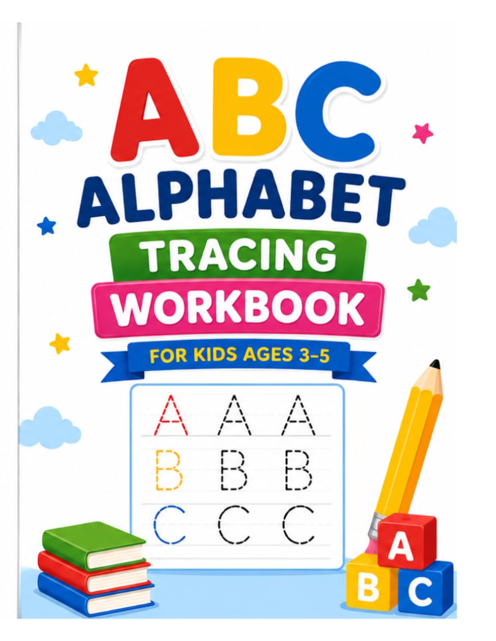 ABC Alphabet Tracing Workbook for Kids Ages 3–5: Learn to Write Letters | Uppercase & Lowercase Alphabet Practice | Preschool Handwriting Workbook | Kindergarten Learning Activities