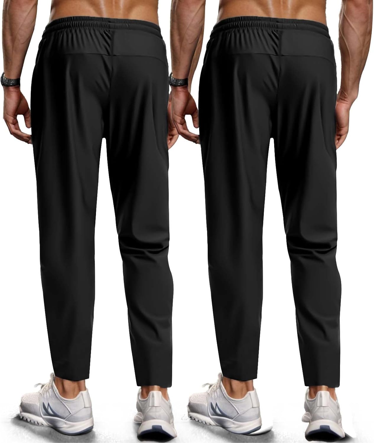 Men's Hiking Pants Quick-Dry Lightweight Sweatpants Outdoor Fishing Pants Water Resistant with Zipper Pockets - Image 2