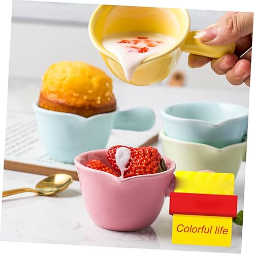 Miniatura 5 de Cacerola de cerámica con mango de olla para gachas de avena, olla pequeña para estufa de gas y microondas, fácil de limpiar, resistente a altas