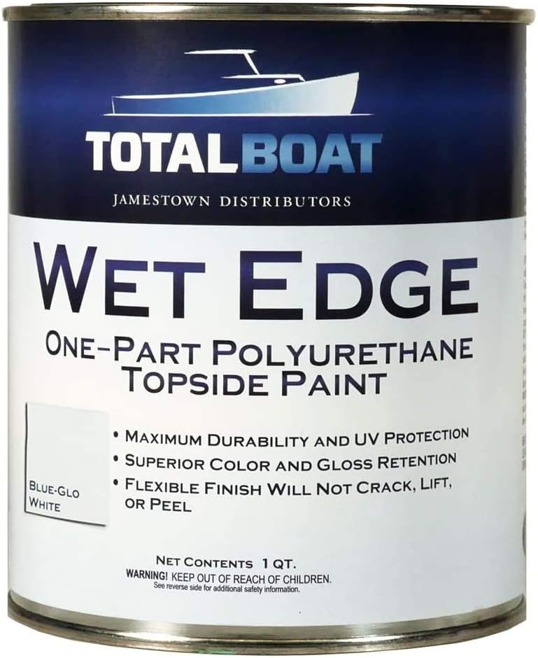 TotalBoat Wet Edge Marine Topside Paint for Boats, Fiberglass, and Wood
