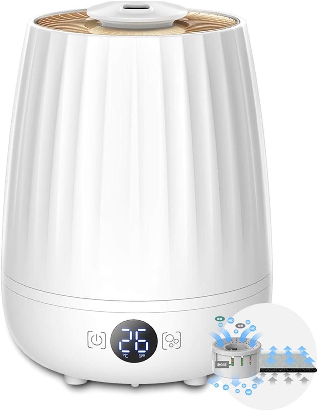 Humidifier 4L Large Capacity Silent Humidifier Humidifier App Control Air Purification