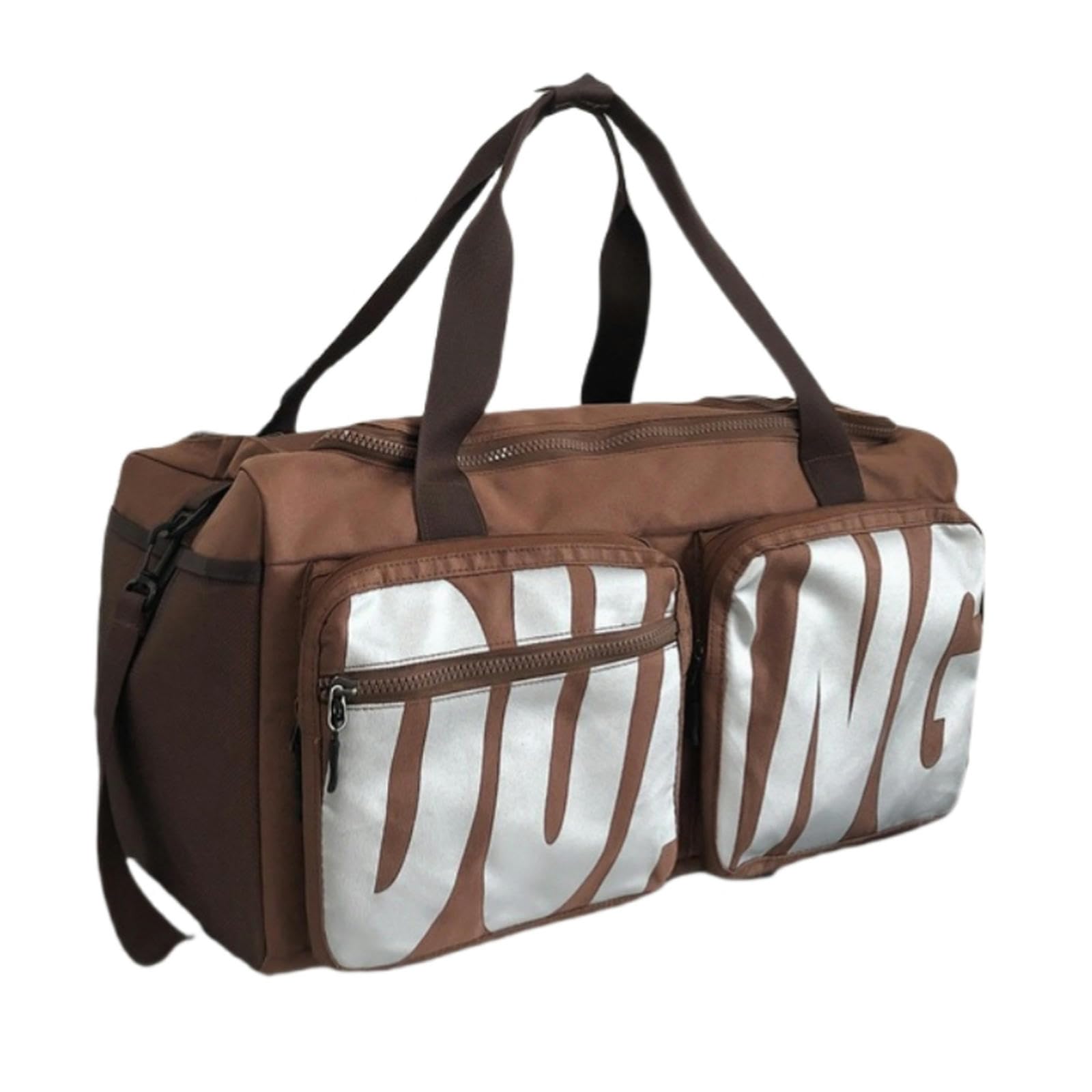 Reisetasche Leichte Kapazität Leichter Geschäftsreisetasche Für Männer Und Frauen Mit Unabhängiger Schuhfach Sporttasche-braun