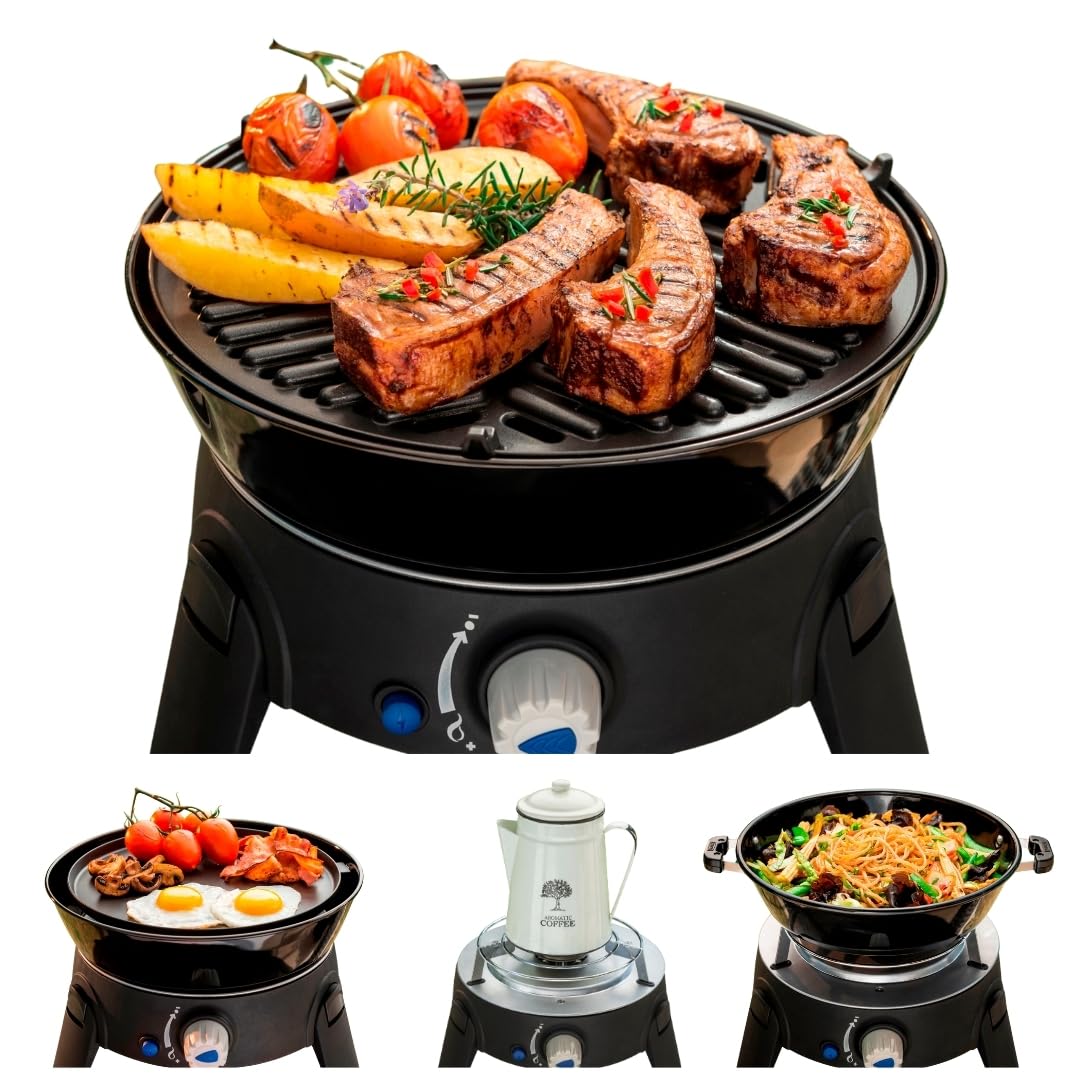 CADAC Safari Chef 30 LP 28-37 mBar - Barbecue acier - aluminium - plastique - gaz - Noir - Grill de camping