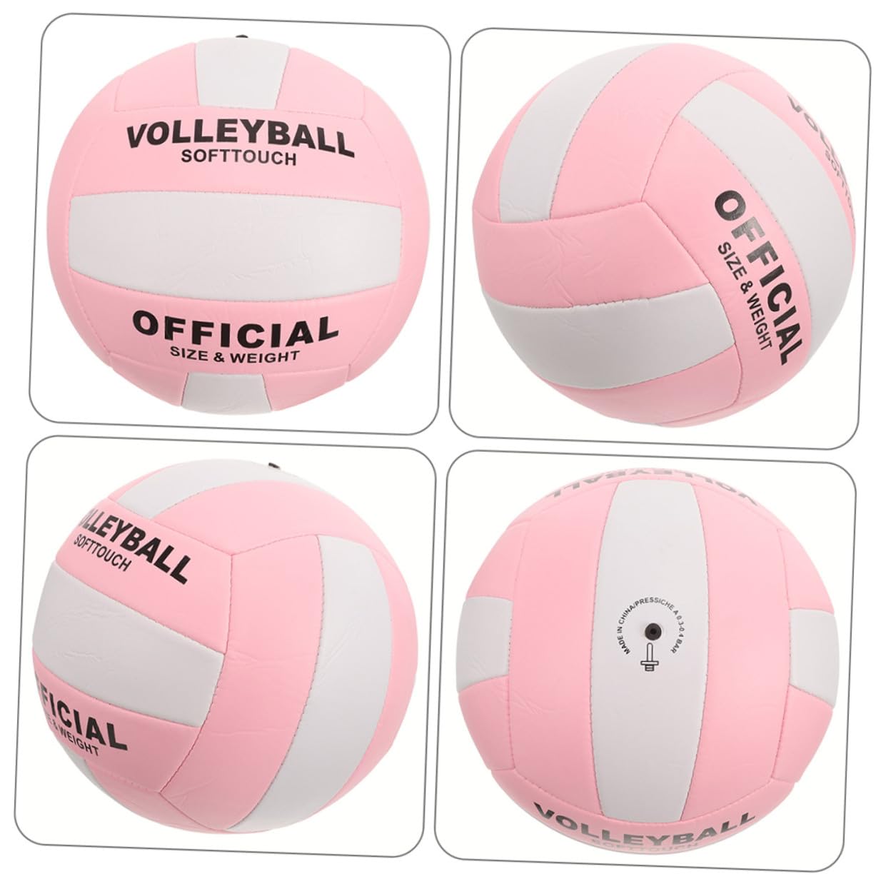 Sosoport vóleibol Voleibol Deportivo Entrenamiento de Voleibol Jugar Voleibol al Aire Libre voleibolas Practicar Voleibol Pelota para Deportes de Interior PU Rosa