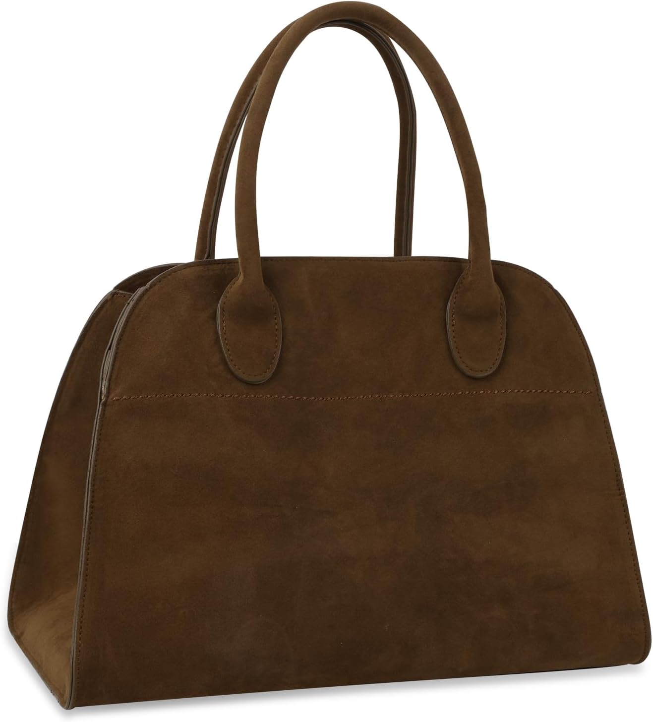 Suede Tote Bag for Women,Women's Suede Purse Vintage Top Handle Bag,Fashion Shoulder Satchel Bag for Office Travel