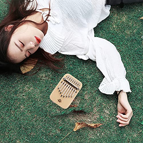 Generic Kalimba Duim Piano 8 Sleutel Mini Draagbare Mbira Vinger Piano Muziekinstrument Met Tune En Sticker Voor… - Image 4