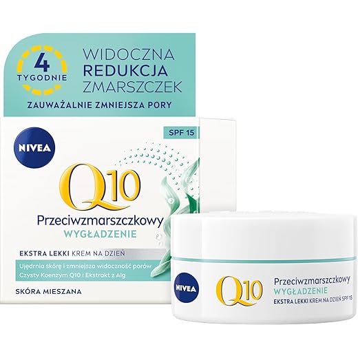 NIVEA Q10 Smoothing Extra Light Anti-Wrinkle Day Cream SPF 15, 50ml