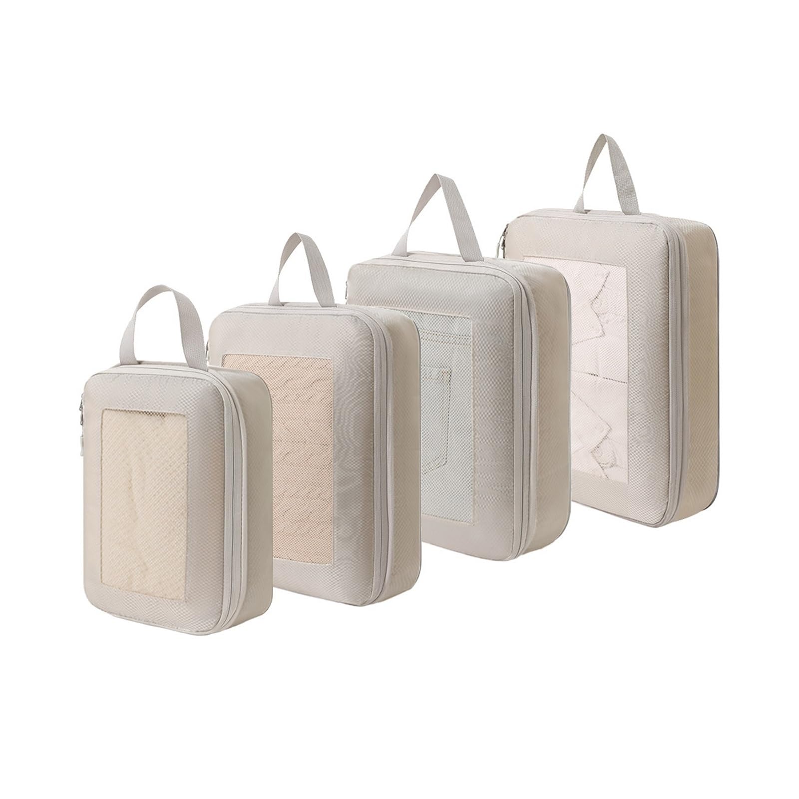Organizzatori da Viaggio a Compressione Cubi di imballaggio a compressione for organizzatori di imballaggio for bagagli espandibili Cubi di imballaggio a compressione 4 set for valigie a mano Borse es