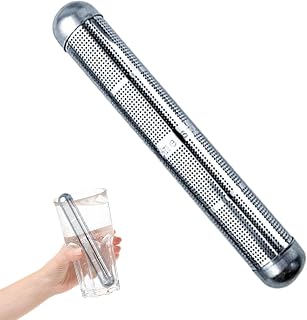 Barra de agua alcalina – Filtro de hidrógeno portátil de acero inoxidable | Barra de purificación de agua alcalina de pH y hidrógeno | Purificador de agua alcalino fácil de viajar para agua limpia en