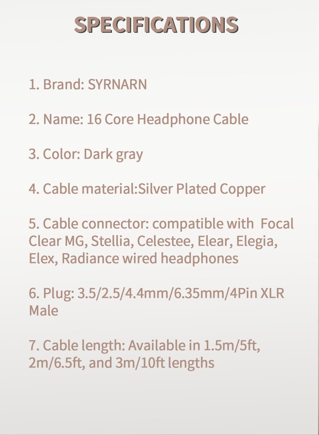 4-poliges XLR-Kopfhörerkabel, kompatibel mit Focal Clear MG, Stellia, Celestee, Elear, Elegia, Elex, Radiance 16-adriges Upgrade-Ersatzkabel (mit 4-poligem XLR-symmetrisch, 2 m)