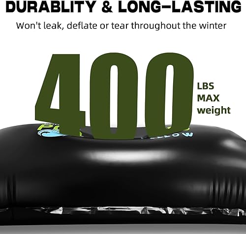 Miniatura 4 de Almohada de piscina de 4 x 8 pies para piscinas sobre el suelo, almohada grande de invierno para cierre de invierno, funda de piscina resistente de