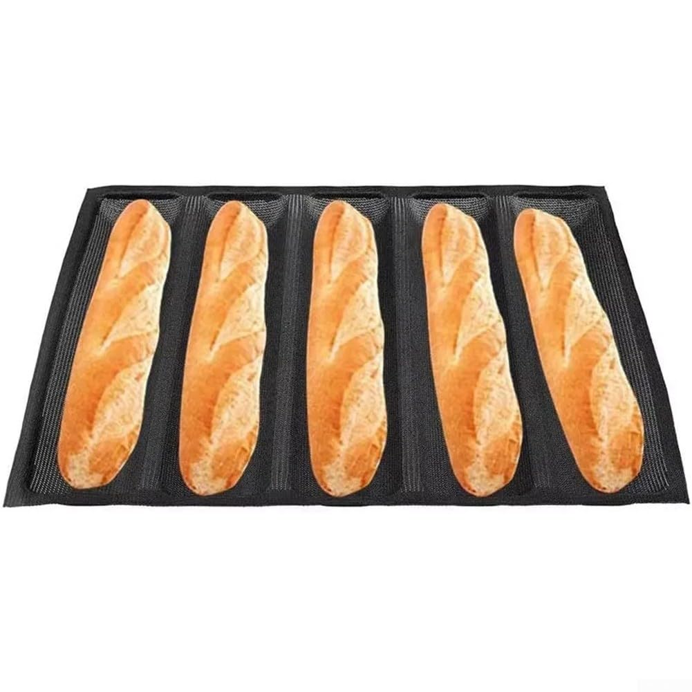 Molde de silicona antiadherente con base perforada, 46 cm, 5