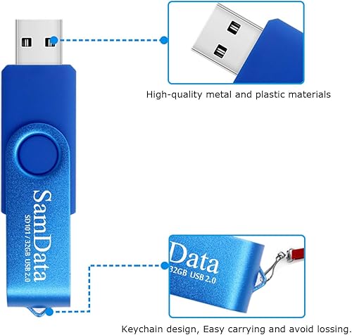 Miniatura 25 de Paquete de 5 unidades flash USB de 128 GB de 128 GB de memoria USB con luz LED para almacenamiento y respaldo