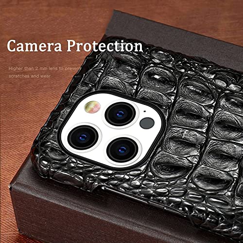 Coque iPhone 13 antichoc fine en cuir véritable premium - 3