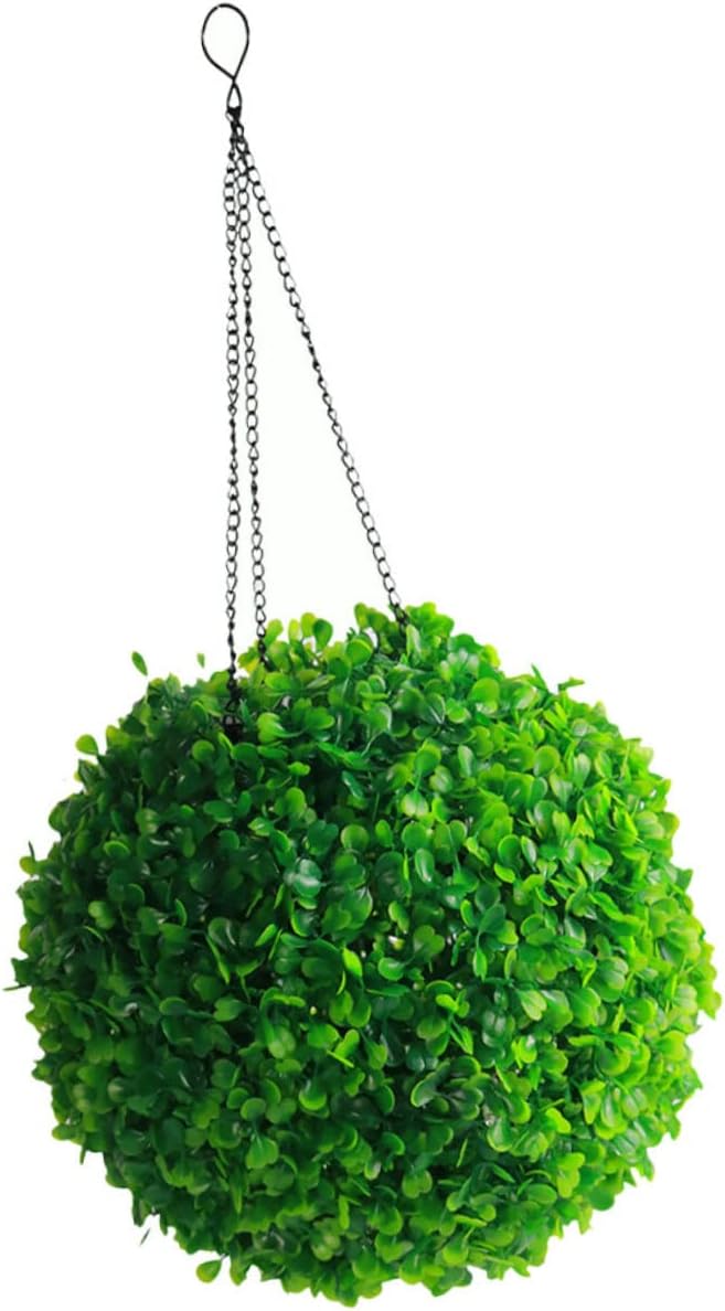 Solar Lighted Topiary Balls Artificial Hanging Flower Balls Led Decorative Garden Outdoor Lighting