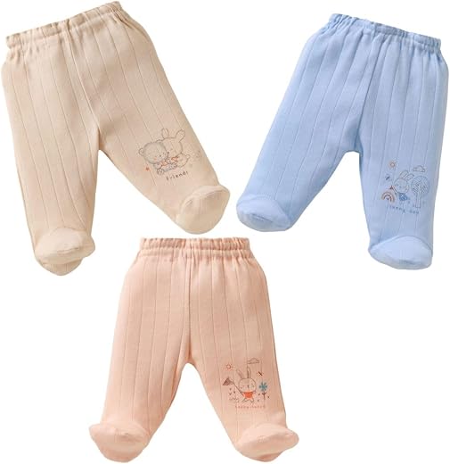 Newborn Baby Girls and Boys Pajama/Legging/Pants with botties