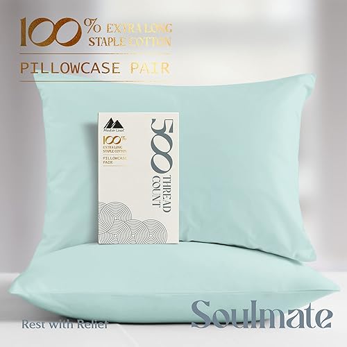 Miniatura 59 de Mayfair Linen 100% Cotton King Size Pillow Cases Set of 2-500 Thread Count Pillow Cases King Size Set of 2 (Dark Grey), Luxuriously Soft Hotel