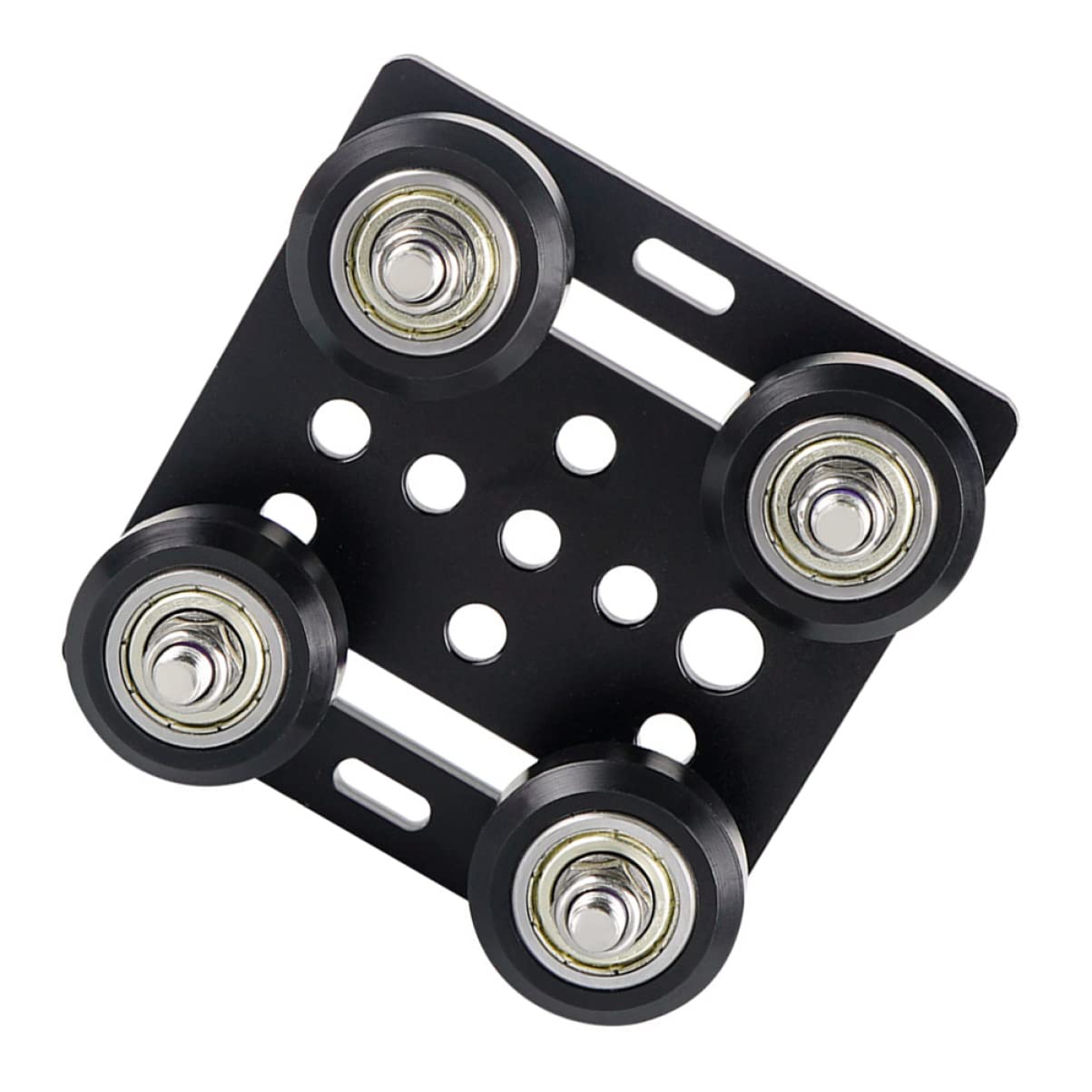 HealiftyEuropean Standard Gantry Panel 3d Printer Accessories Aluminum Extrusion 3d Printere European 3d Printer Parts Wheel Plate for Aluminum Profile 3d Printers Metal Pulley Size Wheel