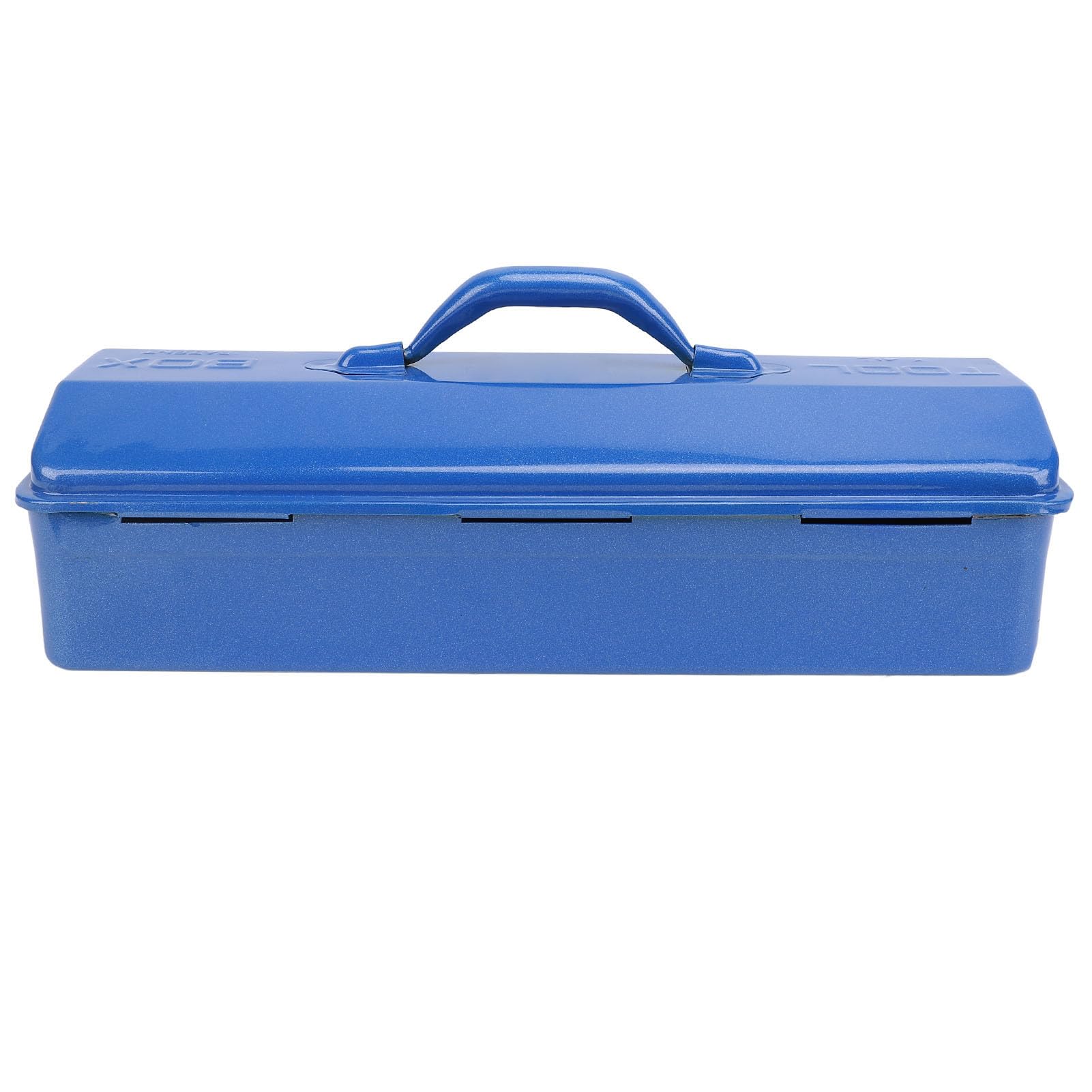 SIXRUN Caja de Herramientas de Metal Organizador de Almacenamiento de Herramientas Portátil Azul Construcción de Metal Diseño de Transporte Compacto para Taller Garaje Coche Lugar de Trabajo