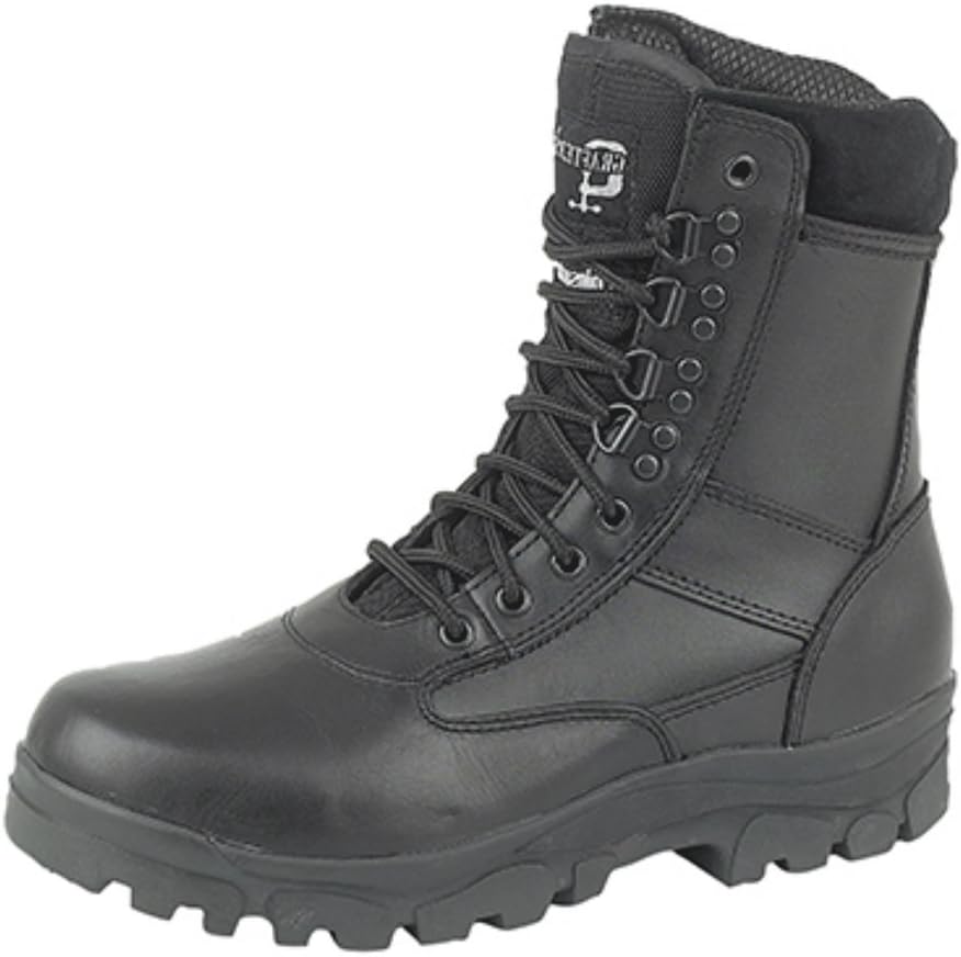 Grafters Hi-Leg Combat Boots With Steel Sole Protection. Police Security Army Cadet Safety Boots