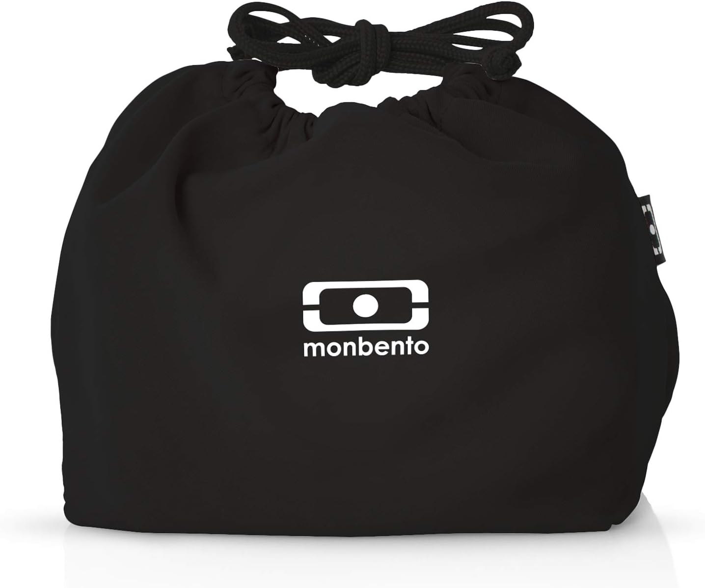 monbento - Lunch Bag MB Pochette M Onyx Polyester Tote For Work/School Packing Can Contain a Bento Box Original or Tresor Black