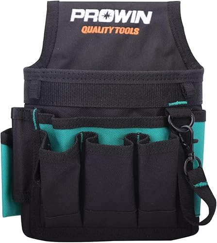Prowin - Organizador de bolsillo con accesorio duradero, cinturón de herramientas para electricistas, cinturón de herramientas para carpinteros,
