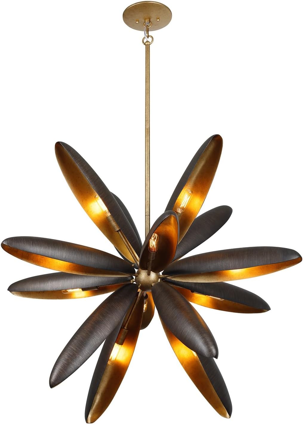 Savoy House 1-5148-14-24 Estrella Del Mar Modern Luxury Coastal Chandelier by Breegan Jane, 14-Light 840 Total Watts, 26" H x 36" W, Centura with Burnished Gold