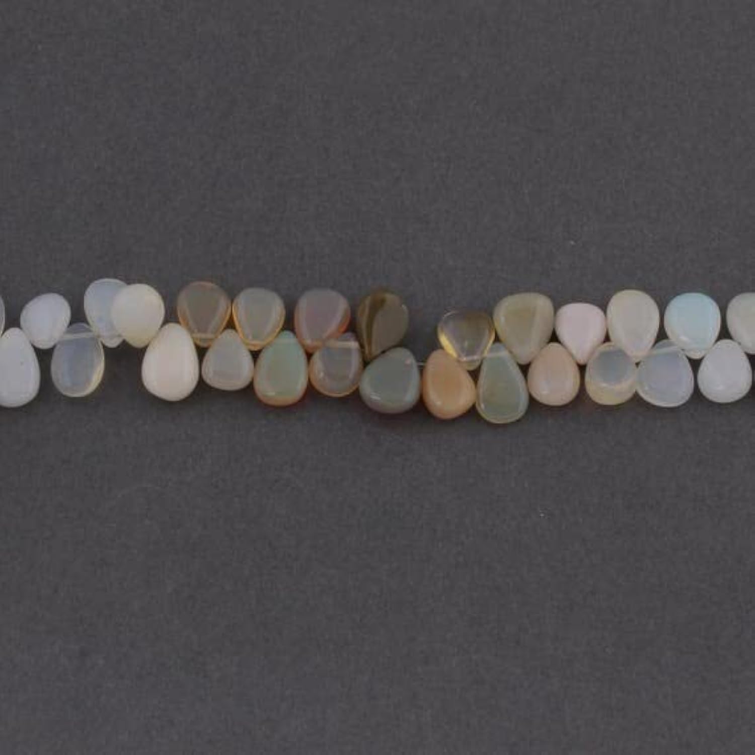 Opale d'Éthiopie naturelle perles poires pour créer vos bijoux d'été bohème chic