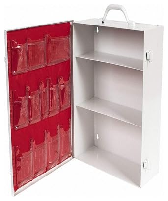Medique MP712MTM General Purpose First Aid 3-Shelf Empty Cabinet, Standard, White