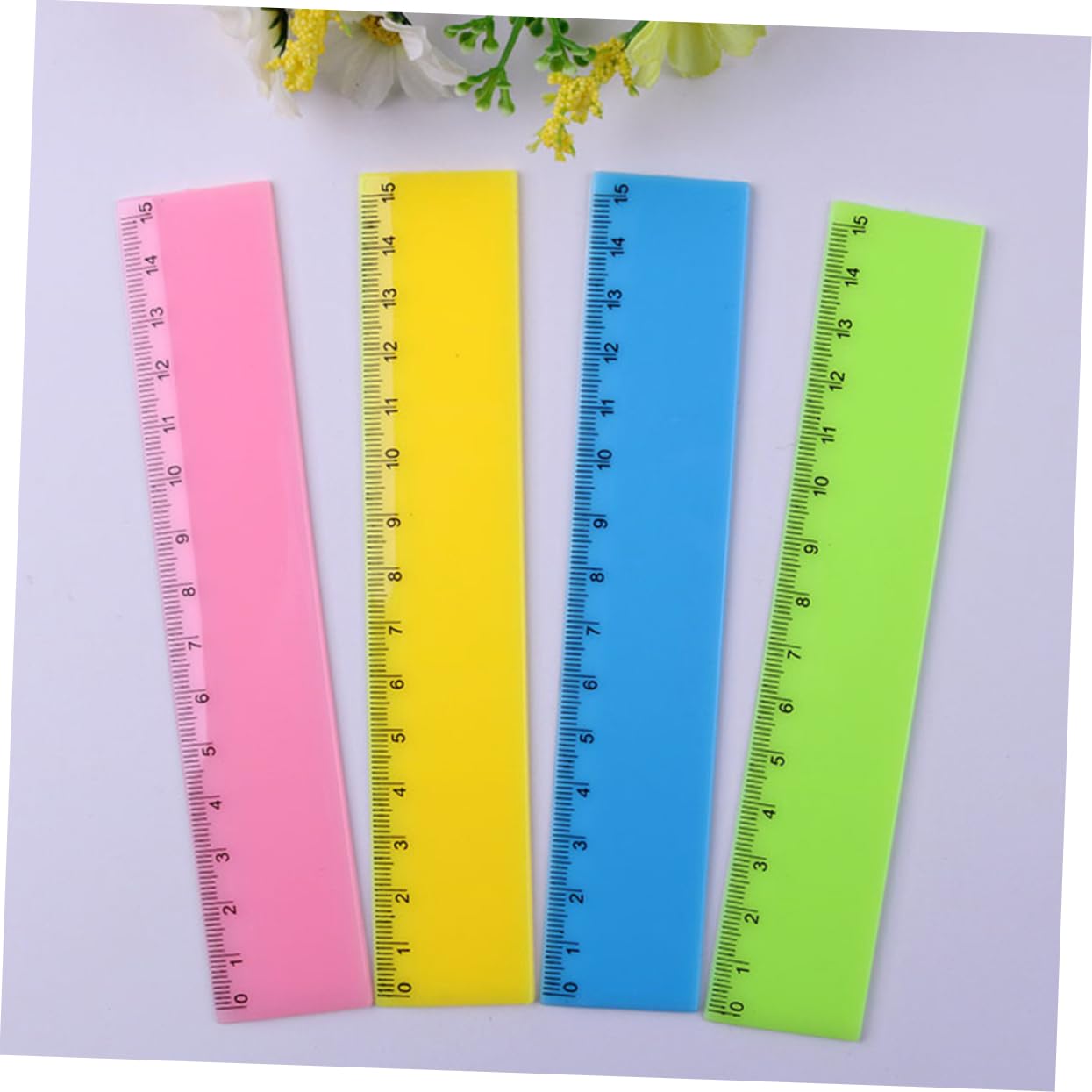 VILLCASE 5 Sätze Buntes Lineal Wiederverwendbare Lineale Messlineale Aus Kunststoff Neuartige Farbige Lineale Lineal Für Das Klassenzimmer Bunte Herrscher Lineale Malen Plastik 25 Stück * 5