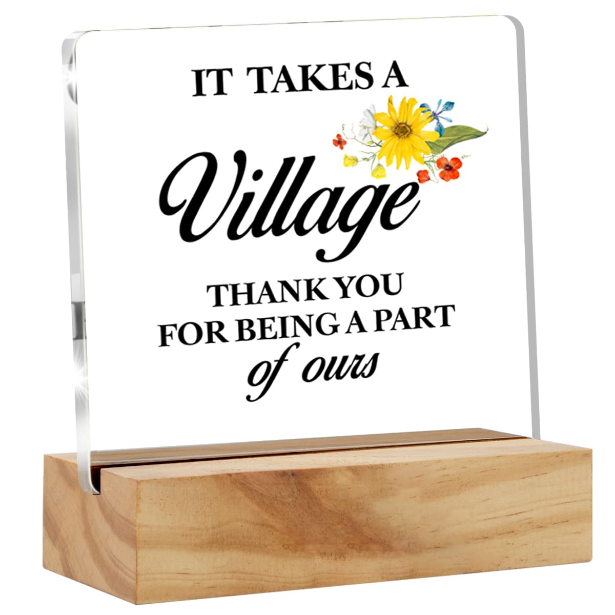 Thank You Gifts for Women, Appreciation Gifts for Teacher Coworker Employee Daycare Provider Nanny, It Takes a Village Thank You for Being a Part of