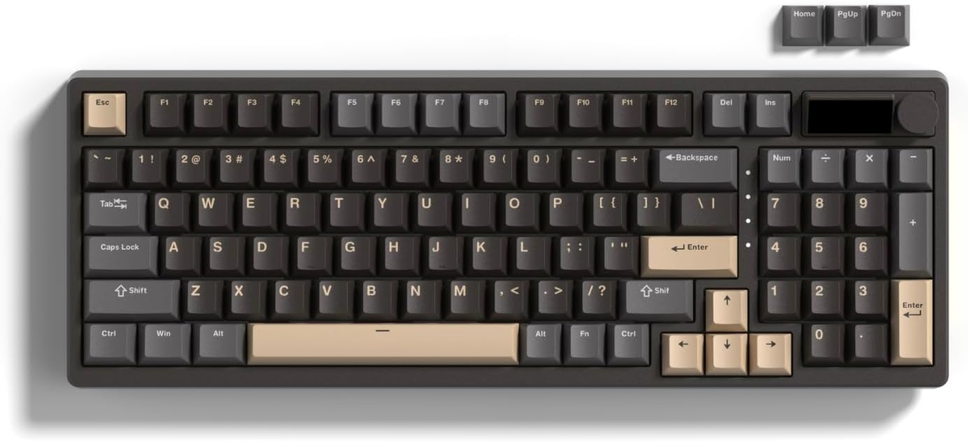 Amazon.com: Keymatic M98 Wireless Mechanical Keyboard w/Screen & Knob ...