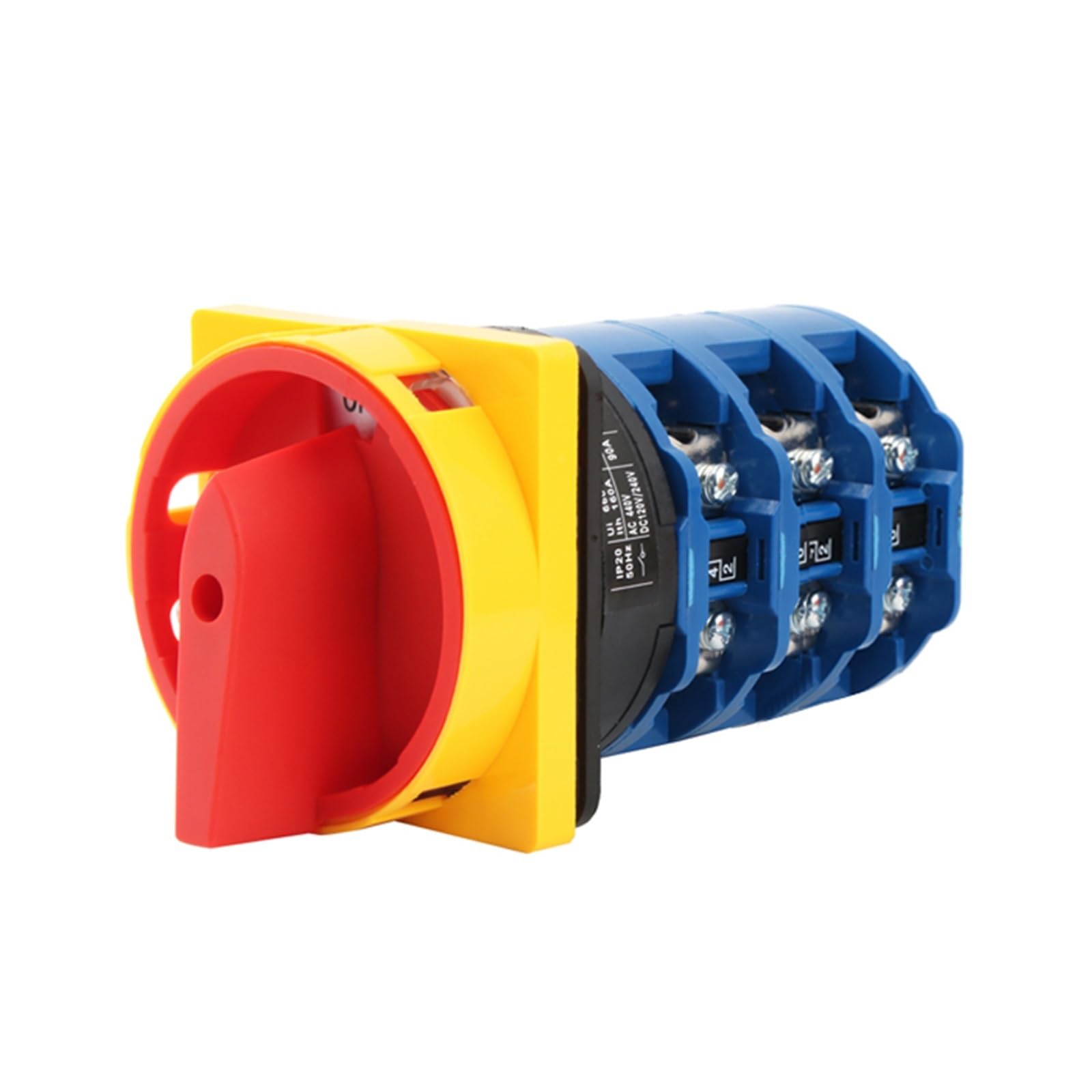 LW26GS-160/3 LW28 YMW26GS-160A Three Section 3 Poles Silver Power Cut-off Padlock Type Rotary Cam Switch