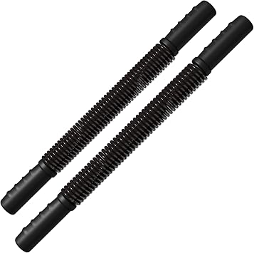 Power Twister Flex Bar Combo Complete Upper Body Workout Set 45-100 LBS & 55-120 LBS for Strength and Muscle Building
