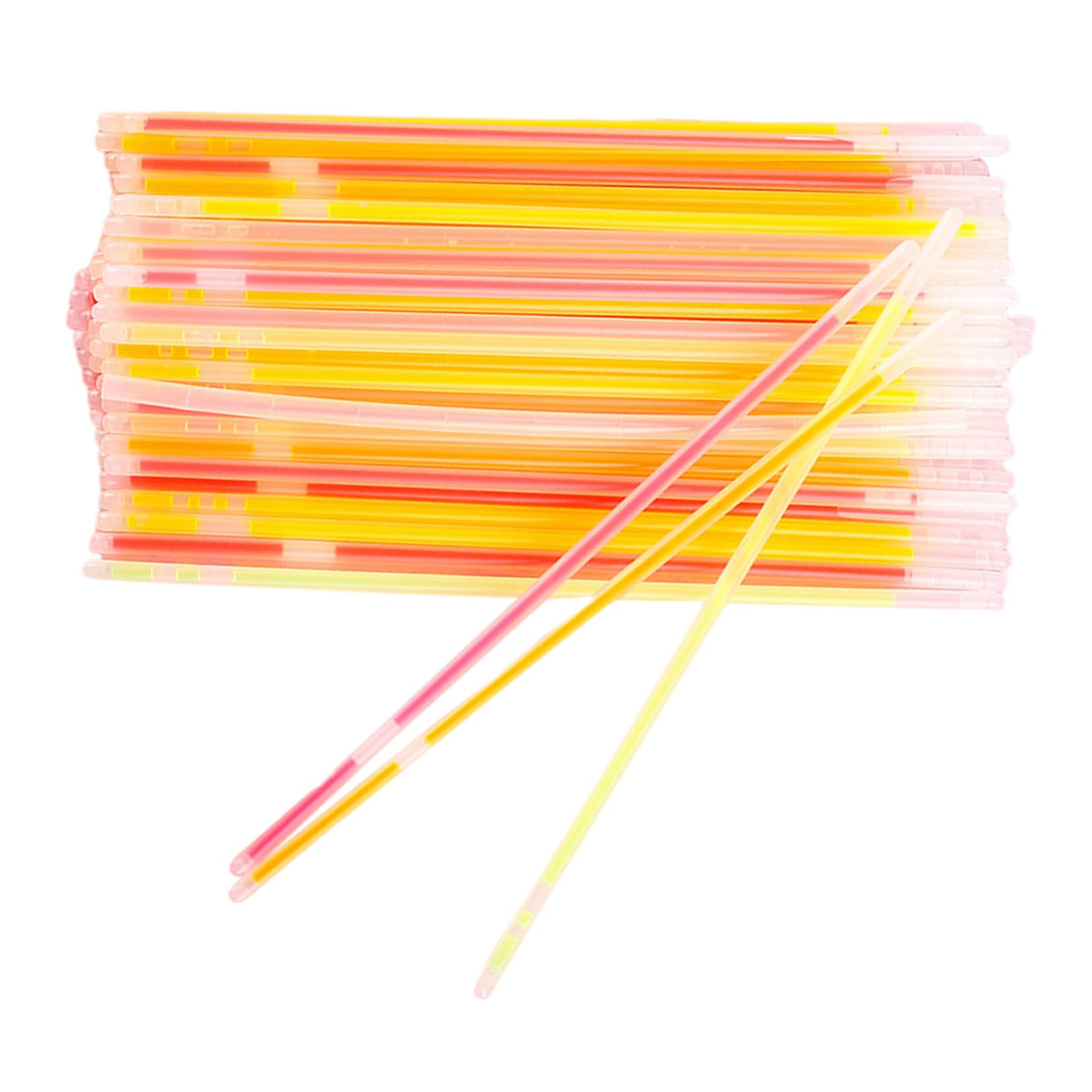 Milisten 150 Leuchtstäbe Großpack aus Kunststoff für Partygeschenke | Glow in The Dark, Easy Activation, Langanhaltender Effekt, Geeignet für Raves und Konzerte