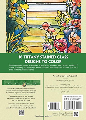 Creative Haven Tiffany Designs Stained Glass Coloring Book
