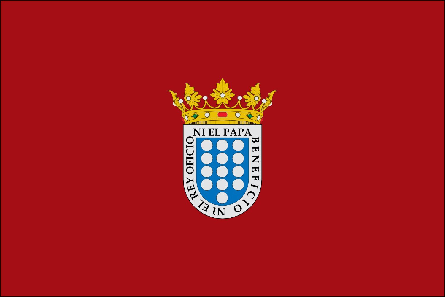 Drapeau XL Medina del Campo Valladolid grand pavillon extérieur Castille-et-León