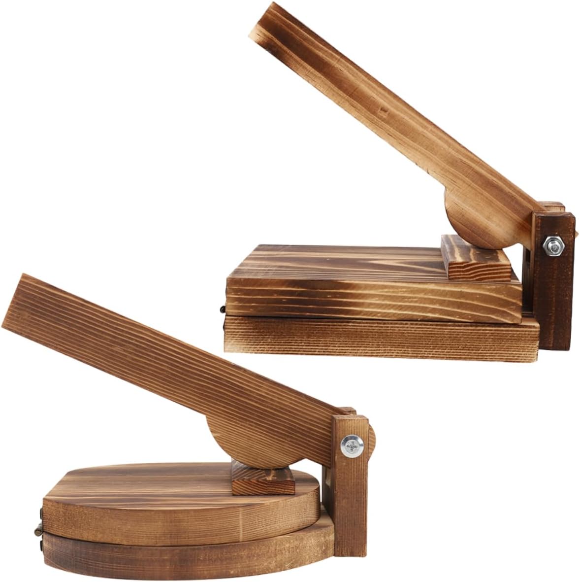 CHILDWEET 2pcs Wooden Press Tool Manual Pizza Dumpling Maker Easy Use Home Accessories Sturdy Construction for Uniform Thickness for Tortillas Pastries