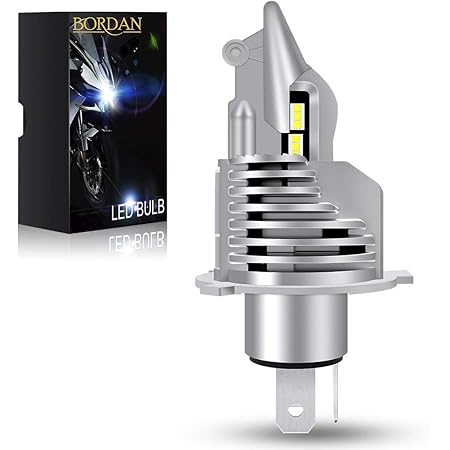 Amazon 令和初最強輝度 Bordan H4 Led ヘッドライト Hi Lo 新基準車検対応 車 バイク用 30w 8000lm 6500k 12v 24v車対応 ハイブリッド車 Ev車対応 Ledバルブ ホワイト 3年保証 1個入 Ledバルブ 車 バイク