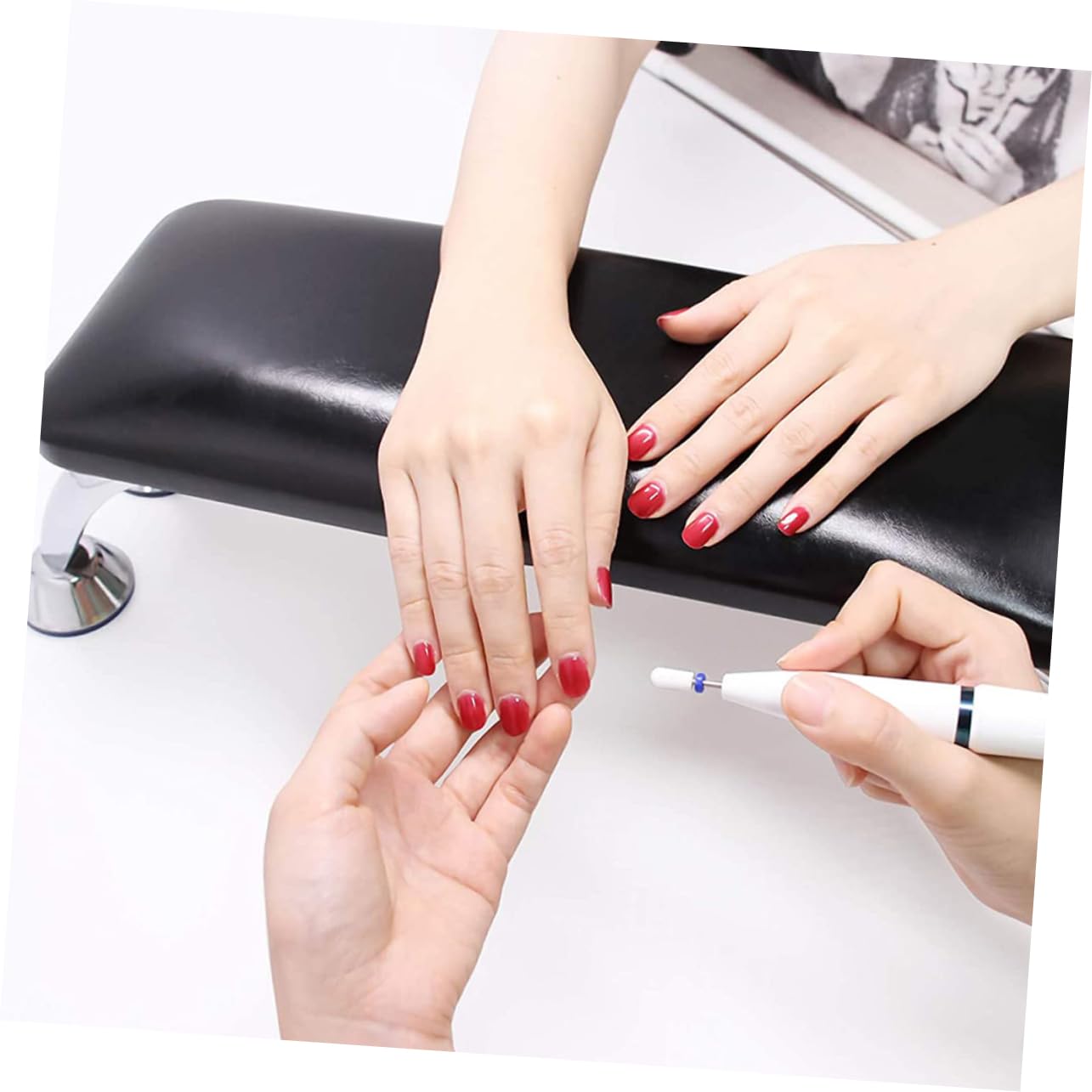 1pc Manicure Finger Pillow Cushion Comfortable Nail Art Tool for Salon Home Use Counter Filing present for Nail Enthusiasts and Stylish Ladies