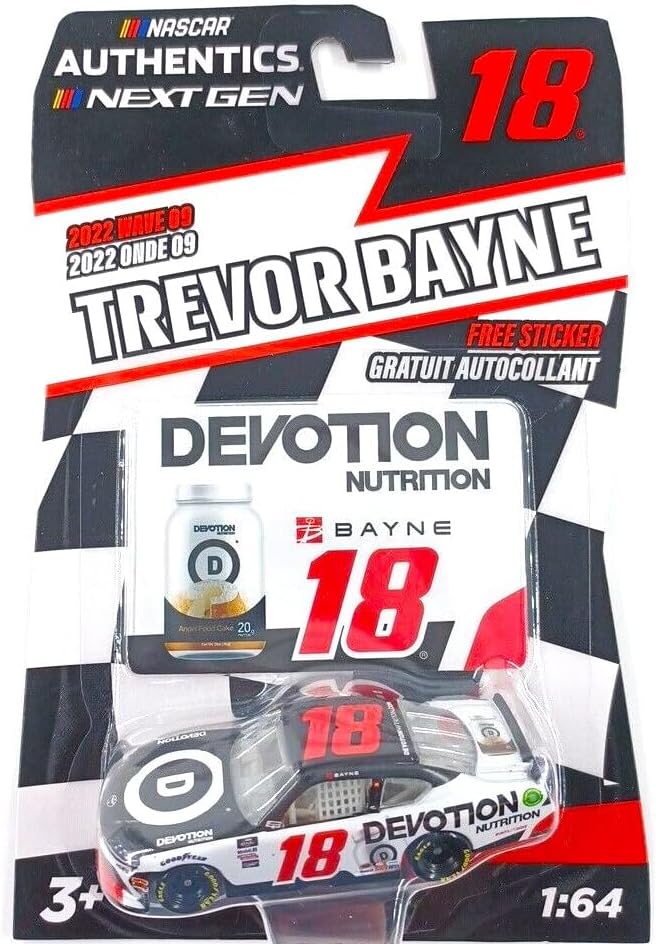 Next GenNascar Authentics 1:64 Scale Free Sticker (Trevor Bayne 18 Devotion Nutrition 2022 Wave 09)