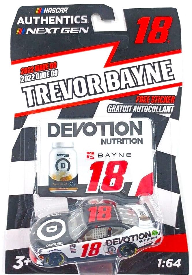 Next GenNascar Authentics 1:64 Scale Free Sticker (Trevor Bayne 18 Devotion Nutrition 2022 Wave 09)