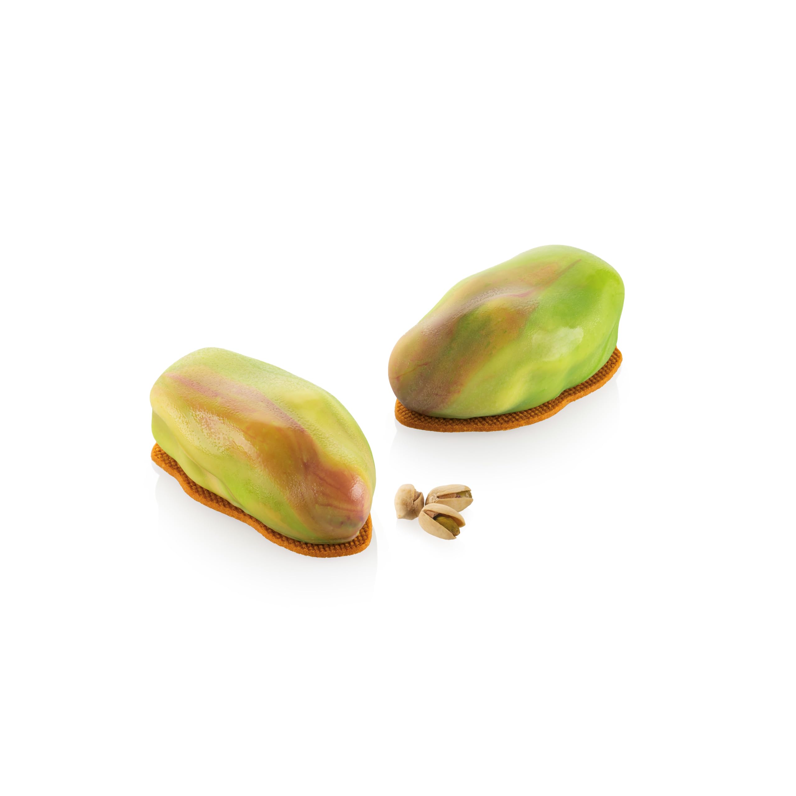 silikomart Molde de silicona pistacho 120 accesorios profesionales para cocina y pastelería con cortador ABS, 6 cavidades de 120 ml