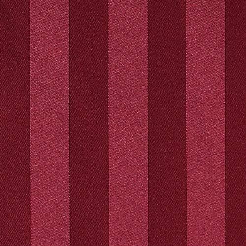 72" Wide Milliken Satin Stripe Fabric Sold by The Yard (Burgundy)