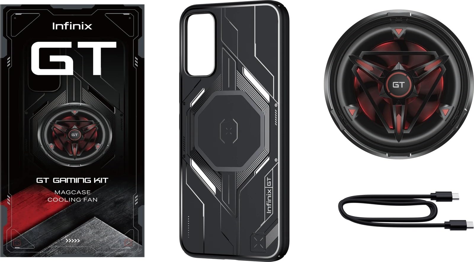 Infinix XG03+X6873 GT Pro Gaming Kit (Black, Red Color For Android)-image-37