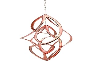 Red Carpet Studios Cosmix Copper Double Wind Sculpture: A Kinetic Masterpiece for Home and Garden
